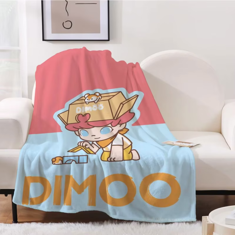 Aesthetic Art GT-Dimoo Throw Blanket for Portable Home Travel, Camping Sofa and Picnic with Thickening Flannel Blanket is the perfect combination of comfort and style.