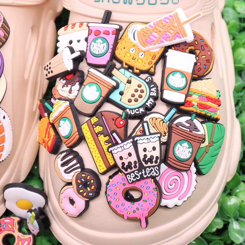 Our DIY Decorations for a Birthday Gift – 1 Piece of Delicious Coffee, Pizza, Dim Sum, and Doughnuts will have kids enthralled with a complete food set for their shoes. - Image 2