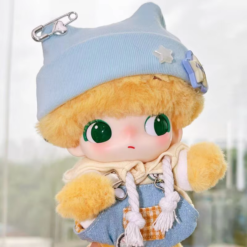 Blues House Vinyl Doll ClothesStar Hat Sweatshirt Overalls Suit Dimoo Baby Clothes. The outfit really brings out the cutness in the Dimoo figure