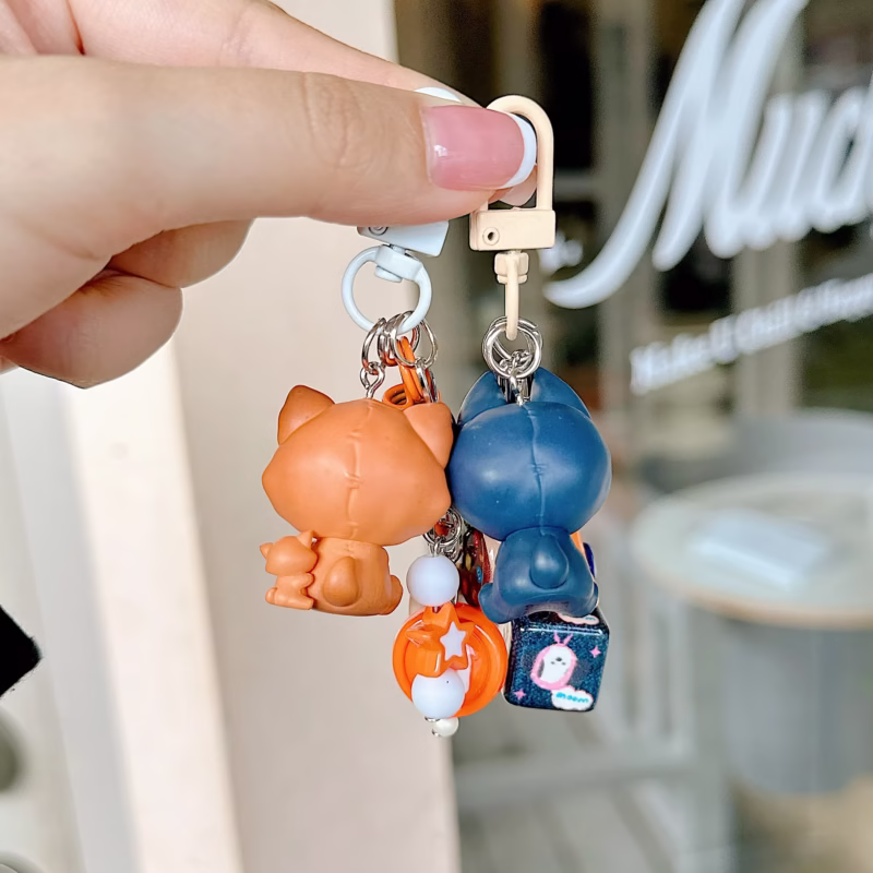 Charming Dimoo Accessories Beaded Phone Pendant Strap Key Lanyard Wristlet Charm Telephone DIY Bracelet Mini Doll Silhouette - Image 4