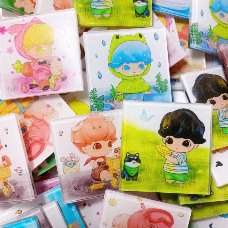 DIMOO Pets Z Vacation Series 40mm Acrylic Charms – Forest Conductor Cosplay Dimoo Figure Portrait Acrylicholder Stand Small Business - Image 2