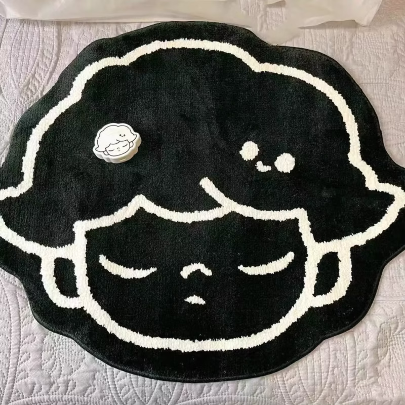 Add warmth and fun to your living space with the soft and cuddly 60 cm Dimoo rug from Cartoon Pops Mart. - Image 3