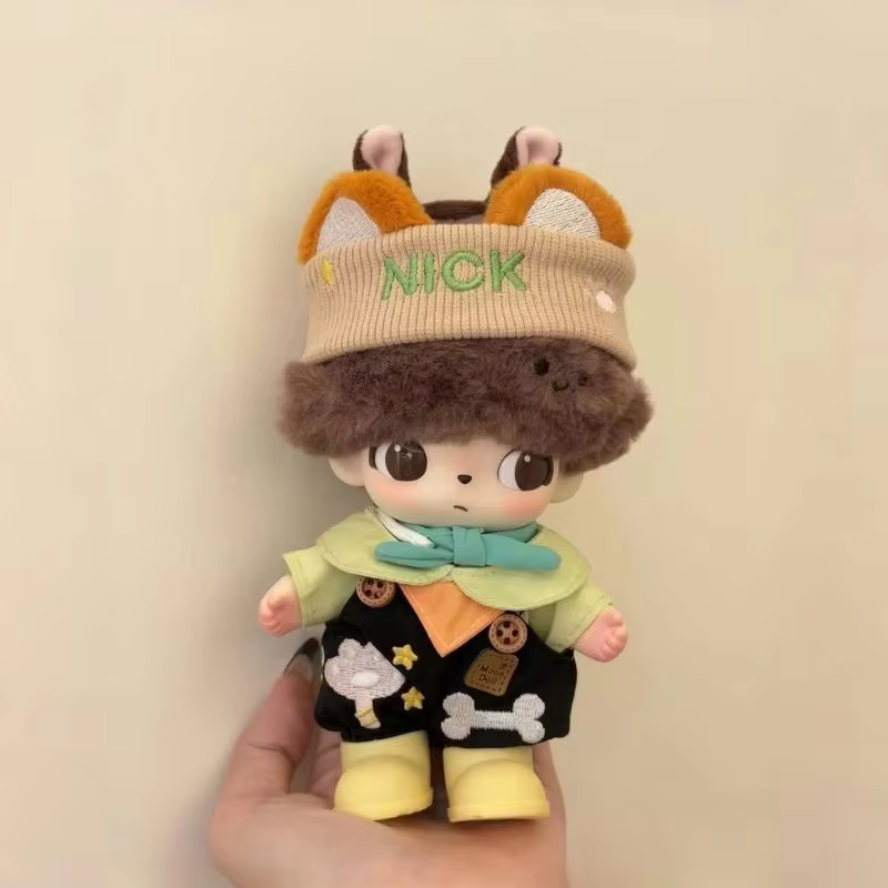 For Dimoo World Doll Clothes Plush Hanging Accessory Outfit Handmade Customized Star Bone Overalls Set Cute Toy Gift