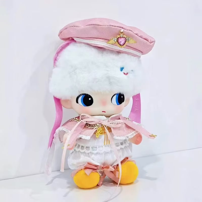 Doll Clothes for Dimoo - Pearl Necklace, Purple Sweater with Accessories, Colorful Dress, Glittering Purple Cardigan 10/15/17 cm Dimoo Dolls - Outfit's classy with shimmer. - Image 4