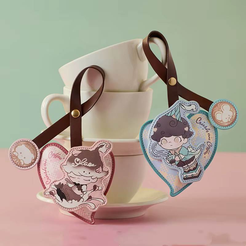 The DIMOO CRUSH ON COFFEE Series Sachet Pendant Set is a delightful addition to any anime and DIMOO fan’s collection