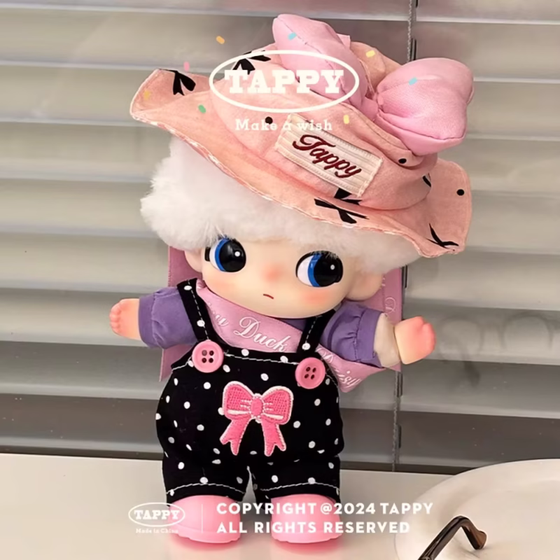 Doll Clothes for Dimoo - Pearl Necklace, Purple Sweater with Accessories, Colorful Dress, Glittering Purple Cardigan 10/15/17 cm Dimoo Dolls - Outfit's classy with shimmer. - Image 3