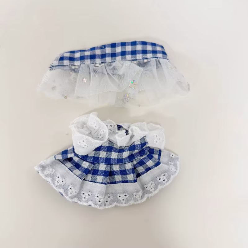 Collection of Gifts: Clothes for a Christmas Sitting Party for a 17cm Labubu/DIMOO Idol Dolls Accessories (No Dolls) Two-Piece Set - Image 2
