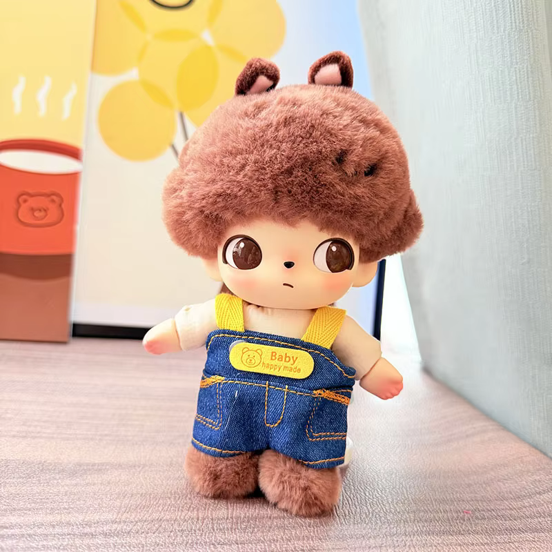 ''Accessories for DIMOO WORLD Doll Box Pendulum Nine Styles of Doll Clothes Overalls 15/17cm Labubu Doll Clothes Bib Pants''