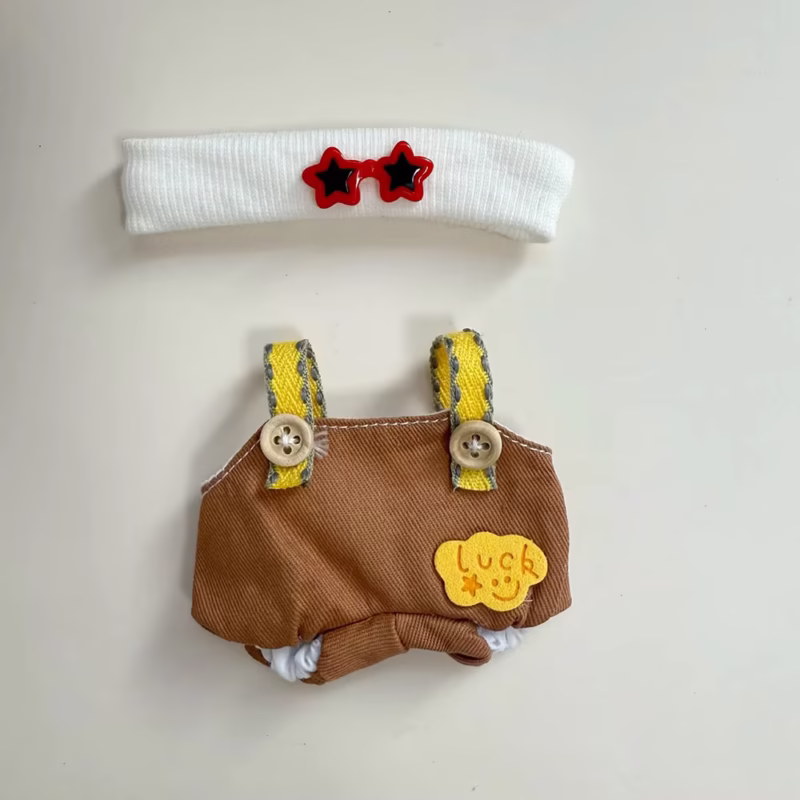 Luxurious LUCK Overalls for DIMOO pendant dolls are equally whimsical and stylish High Quality Doll Accessories with Unique Fun Gifts - Image 4