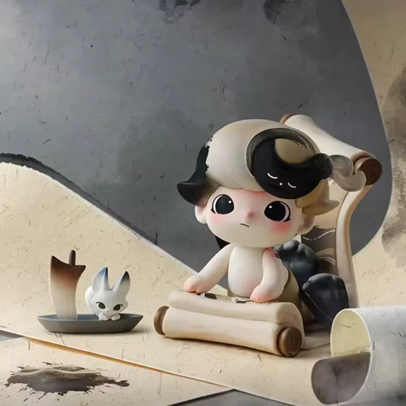 100% Original Blind Box Toys from DIMOO Stories in the Cup Series is The Guess Bag Mistery Caixa cute action figure Surpresa