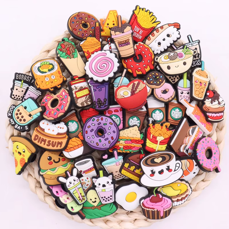 Our DIY Decorations for a Birthday Gift – 1 Piece of Delicious Coffee, Pizza, Dim Sum, and Doughnuts will have kids enthralled with a complete food set for their shoes. - Image 4