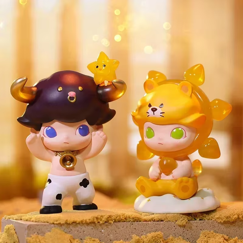 Toys Doll Cute Anime Figure Desktop Ornaments Collection Gift Cute Original Dimoo Zodiac Series Blind Box Mystery Box Guess Bag