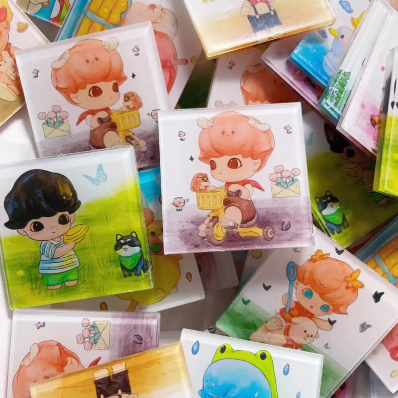DIMOO Pets Z Vacation Series 40mm Acrylic Charms – Forest Conductor Cosplay Dimoo Figure Portrait Acrylicholder Stand Small Business - Image 3